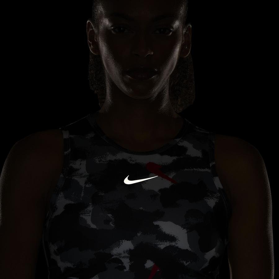  Nike Dri-Fit Essential Printed Cropped Running Kadın Atlet