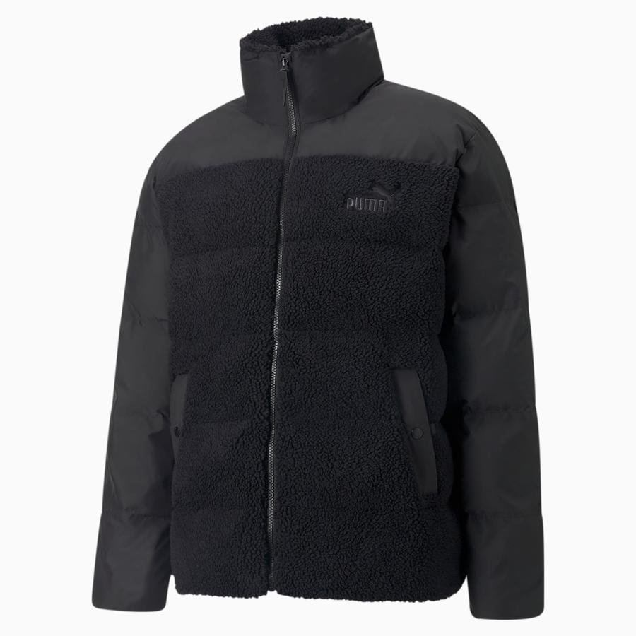  Puma Sportswear Sherpa Puffer Full-Zip Erkek Mont