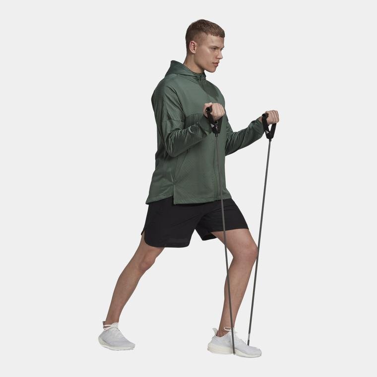 adidas Workout Warm Training Full-Zip Hoodie Erkek Sweatshirt