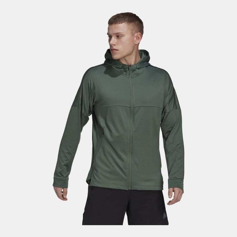 adidas Workout Warm Training Full-Zip Hoodie Erkek Sweatshirt