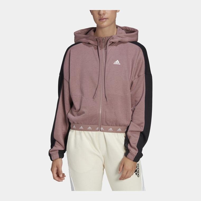 adidas Sportswear Hyperglam French Terry Full-Zip Hoodie Kadın Sweatshirt