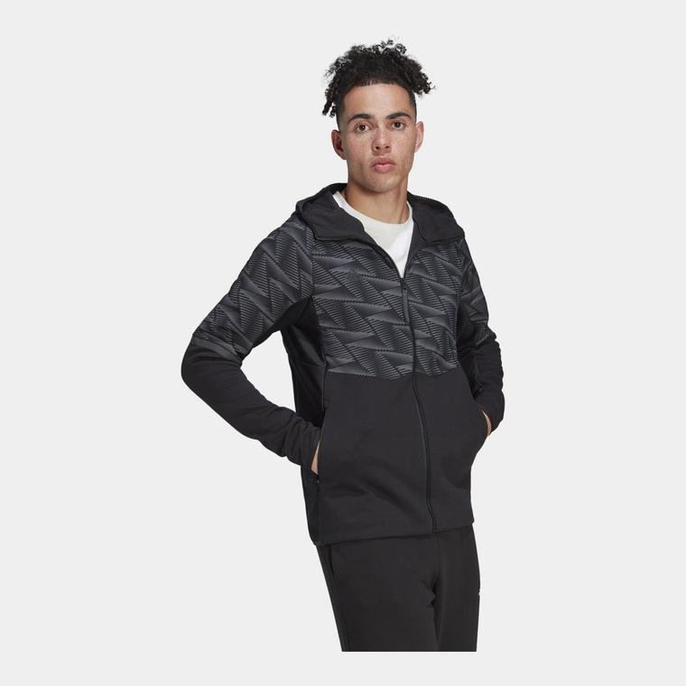 adidas Essential Designed For Gamedey Full-Zip Hoodie Erkek Sweatshirt