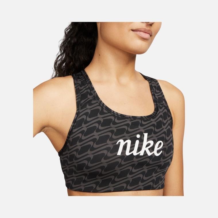 Nike Dri-Fit Swoosh Icon Clash Graphic Medium-Support Training Kadın Bra