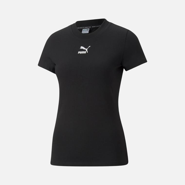 Puma Sportswear Classics Slim Short-Sleeve Kadın Tişört