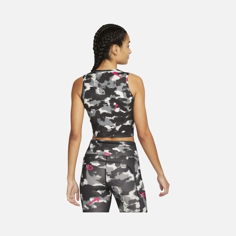 Nike Dri-Fit Essential Printed Cropped Running Kadın Atlet