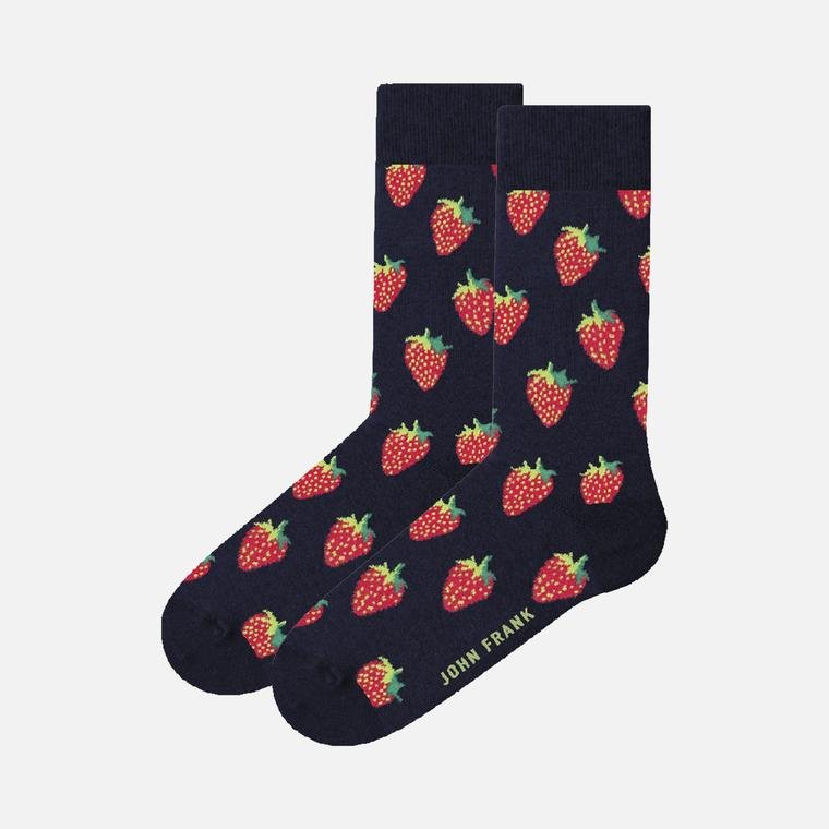 John Frank Sportswear Strawberry Graphic Erkek Çorap