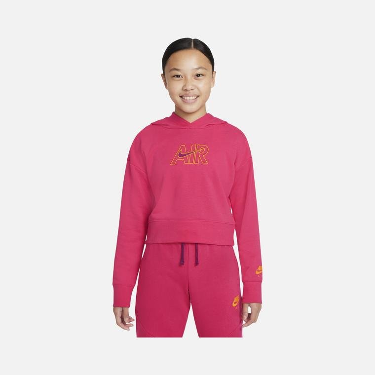 Nike Sportswear Air French Terry Cropped Hoodie (Girls') Çocuk Sweatshirt