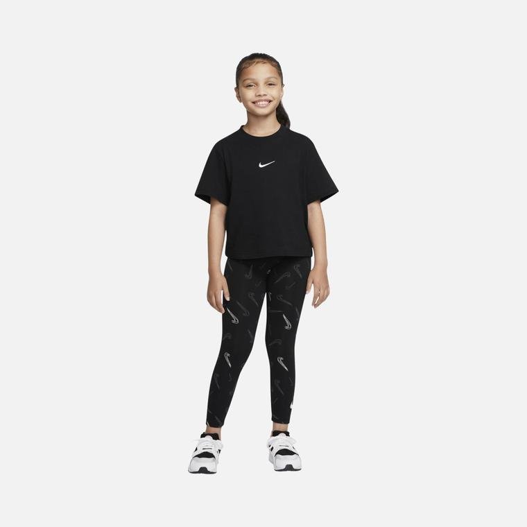 Nike Sportswear Printed Dance (Girls') Çocuk Tayt