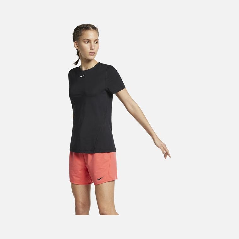 Nike Pro Short-Sleeve Mesh Training Top Kadın Tişört