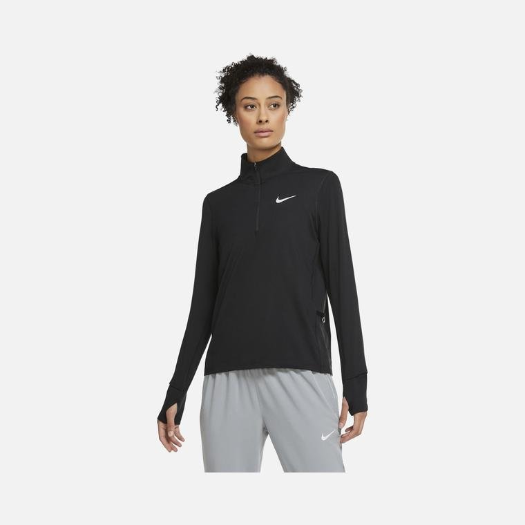 Nike Element 1/2-Zip Running Long-Sleeve Kadın Tişört
