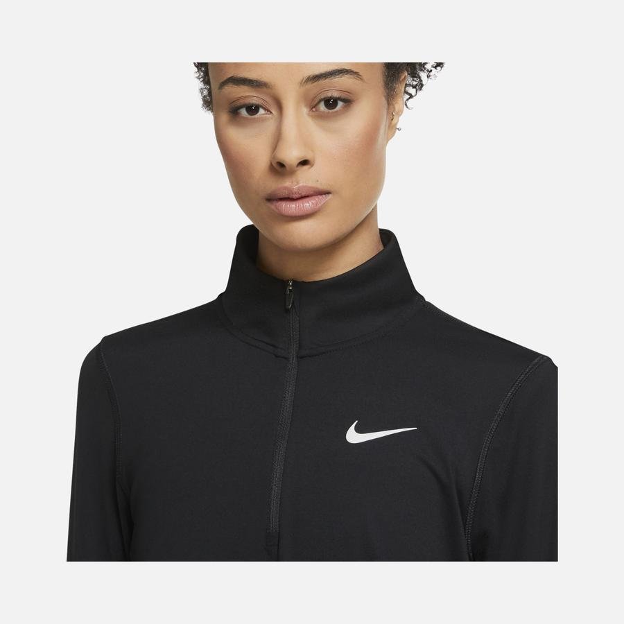  Nike Element 1/2-Zip Long-Sleeve Running Top Kadın Tişört