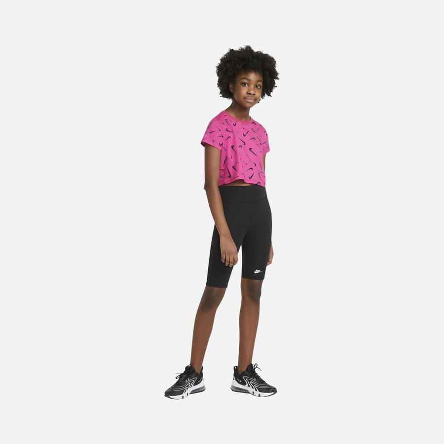  Nike Sportswear High-Rise 23cm (approx) Girls' Çocuk Şort