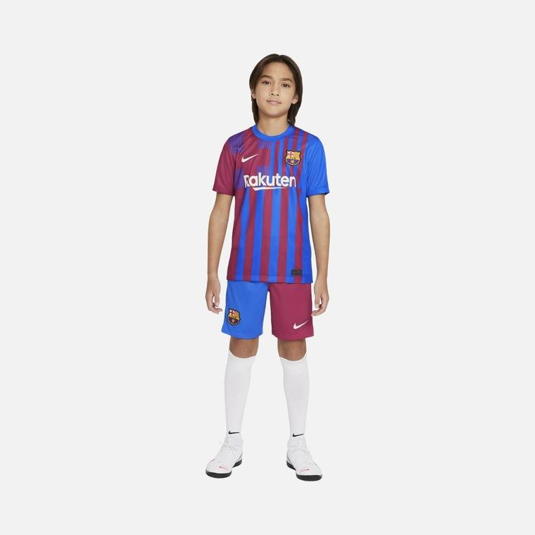 Nike FC Barcelona 2021-2022 Stadyum İç Saha-Deplasman Çocuk Şort