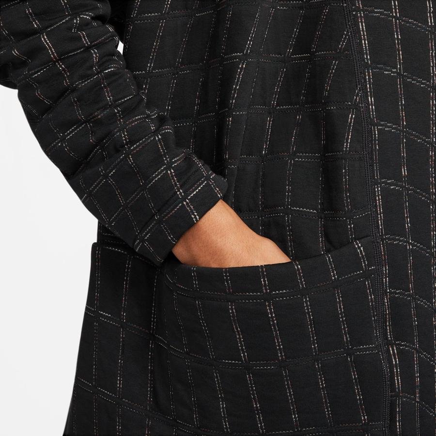  Nike Yoga Therma-Fit Luxe Cozy Fleece Wrap Jacquard Belted Kadın Ceket