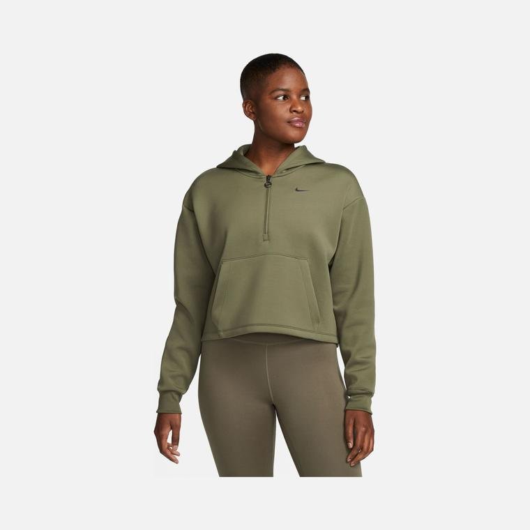 Nike Dri-Fit Graphic Shine Training Cropped 1/2-Zip Hoodie Kadın Sweatshirt