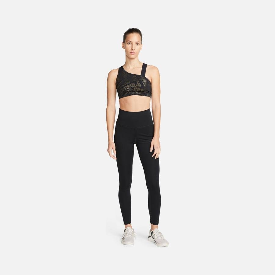  Nike Dri-Fit One Sparkle Swoosh Graphic Medium Support Training Kadın Bra