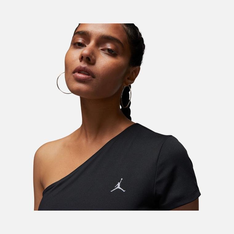 Nike Jordan Dri-Fit Asymmetrical Jumpman Logo One Shoulder Kadın Tişört