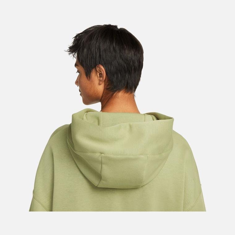 Nike Sportswear Tech Fleece Over-Oversized Crop Pullover Hoodie Kadın Sweatshirt