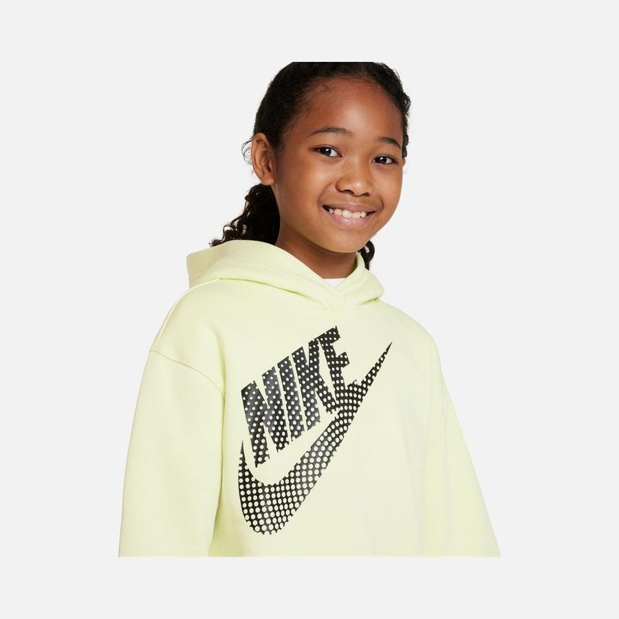  Nike Sportswear Swoosh Graphic Oversized Pullover Dance Hoodie (Girls') Çocuk Sweatshirt