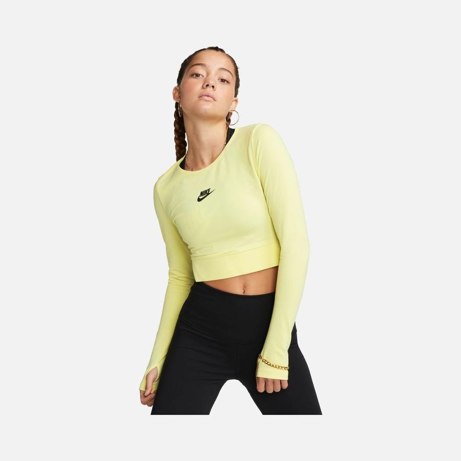  Nike Sportswear Crop Dance Long-Sleeve Kadın Tişört