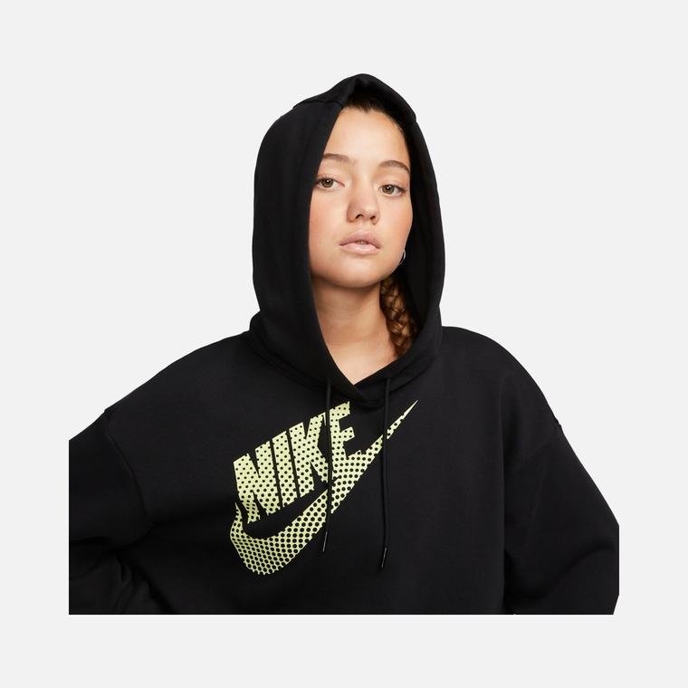 Nike Sportswear Graphic Cropped Fleece Dance Hoodie Kadın Sweatshirt