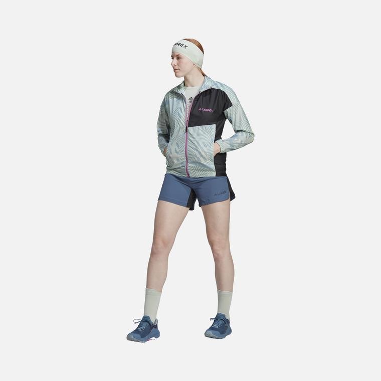 adidas Terrex Trail Running Printed Windbreaker Reversible Full-Zip Kadın Ceket