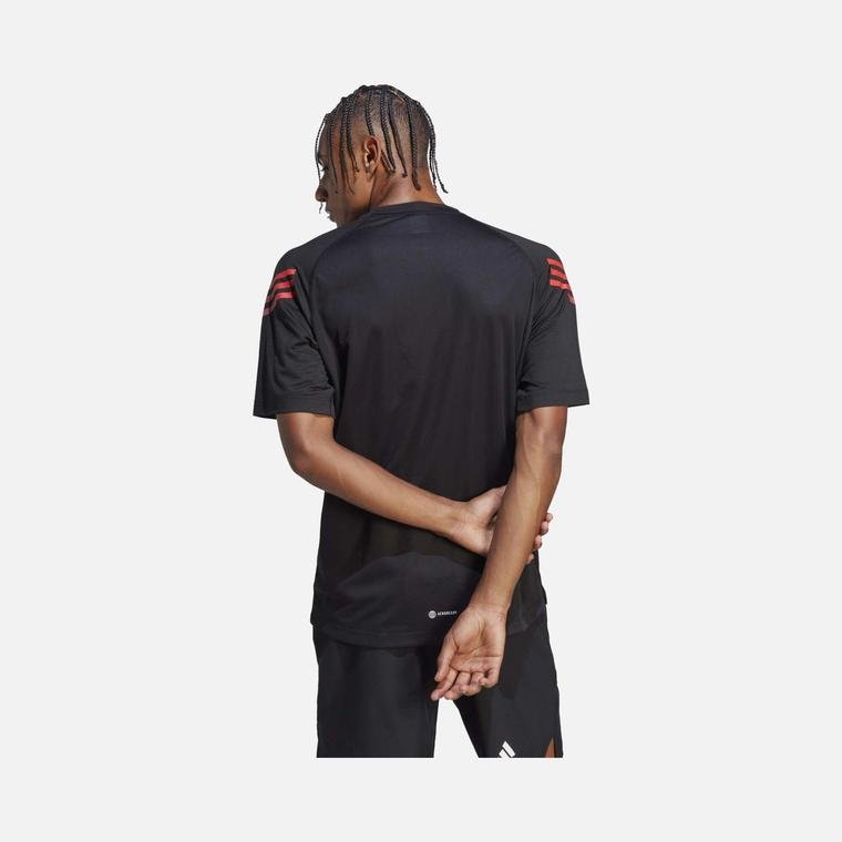 adidas Train Icons 3-Stripes Training Short-Sleeve Erkek Tişört