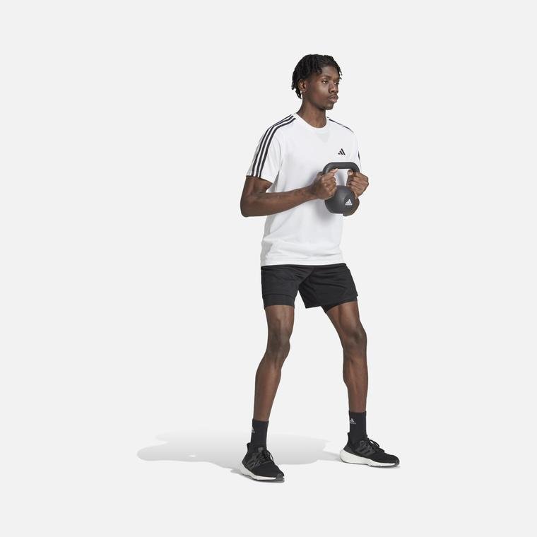adidas Train Essentials 3-Stripes Gym & Training Short-Sleeve Erkek Tişört