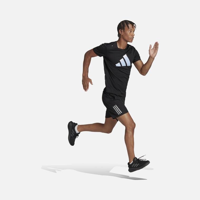 adidas Run Icons 3 Bar Logo Short-Sleeve Erkek Tişört