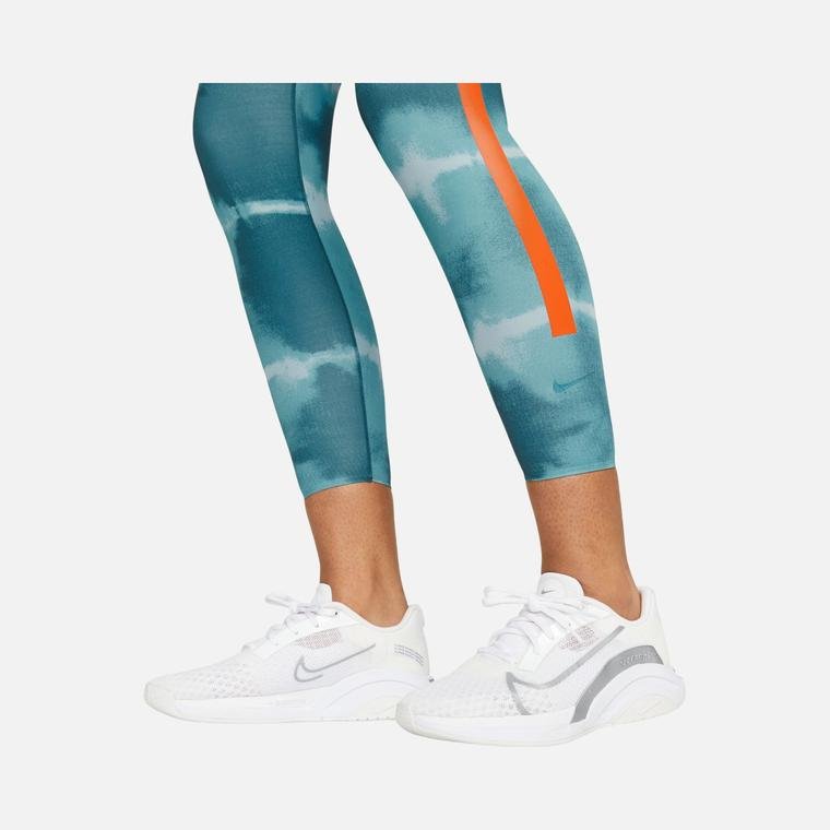 Nike One Luxe Mid-Rise Printed Training Kadın Tayt