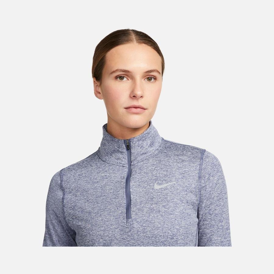  Nike Element 1/2-Zip Running Long-Sleeve Kadın Tişört