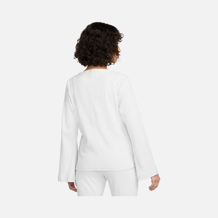Nike Sportswear Ribbed Statement Jersey Long-Sleeve Kadın Tişört
