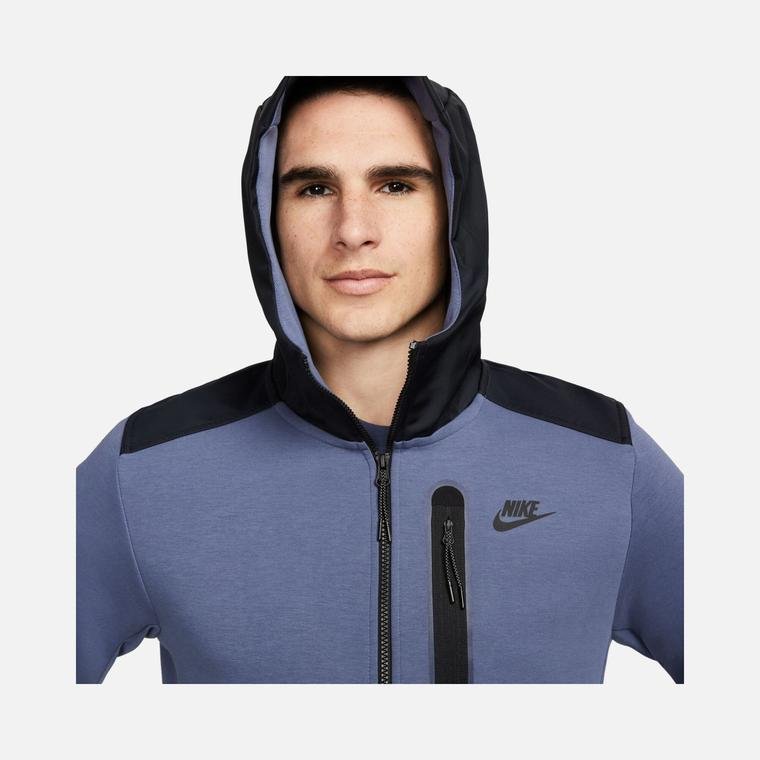 Nike Sportswear Tech Fleece ''Overlay Detail'' Full-Zip Hoodie Erkek Sweatshirt
