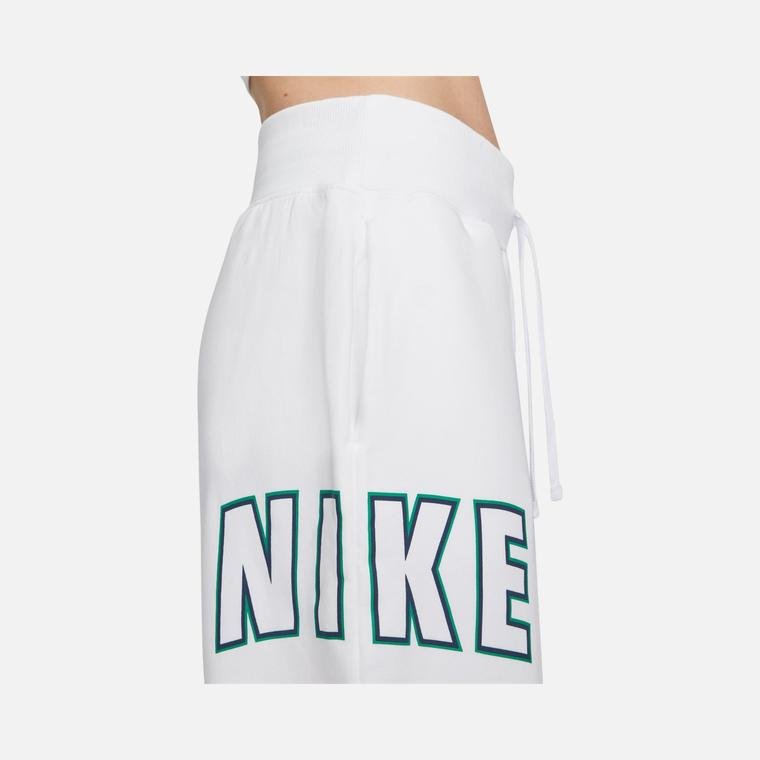 Nike Sportswear Phoenix Fleece Printed Oversized High-Waisted Kadın Eşofman Altı