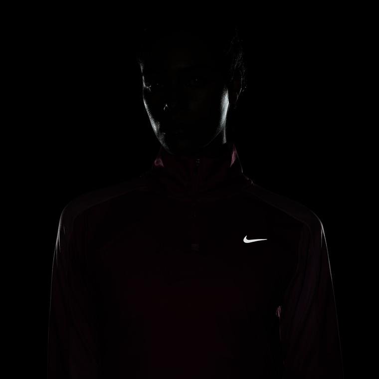 Nike Dri-Fit Swoosh Printed 1/4-Zip Running Long-Sleeve Kadın Tişört