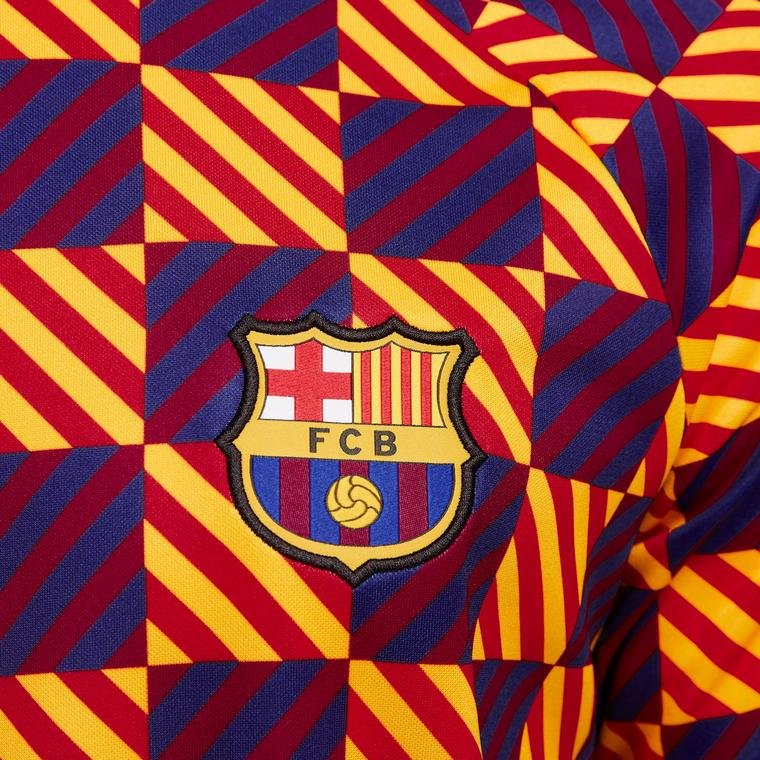 Nike F.C. Barcelona Pre-Match Football Short-Sleeve Erkek Tişört