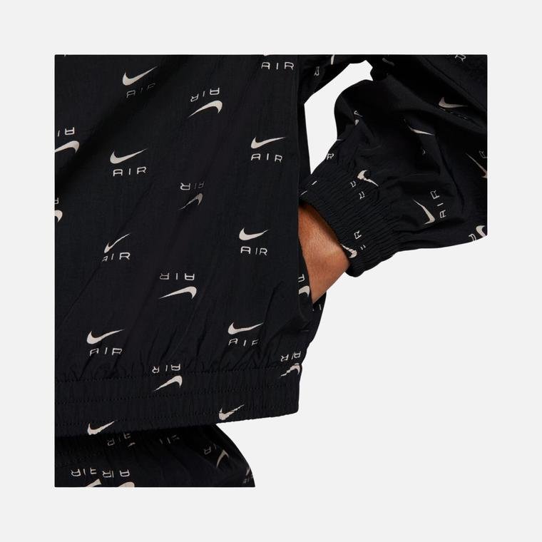 Nike Sportswear Air Allover Printed Mod Crop Woven Quarter-Zip Kadın Ceket