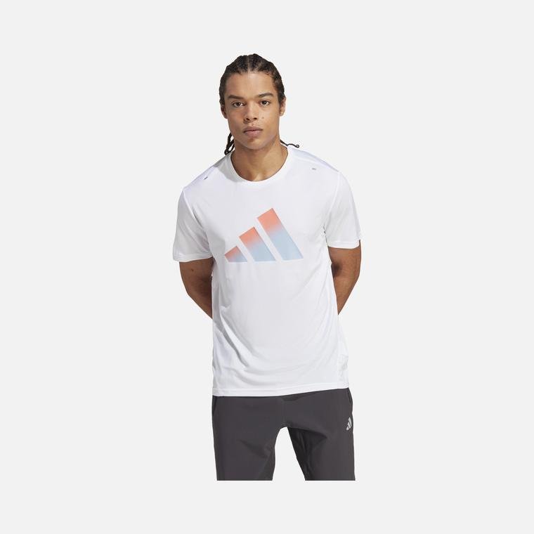 adidas Run Icons 3 Bar Logo Short-Sleeve Erkek Tişört